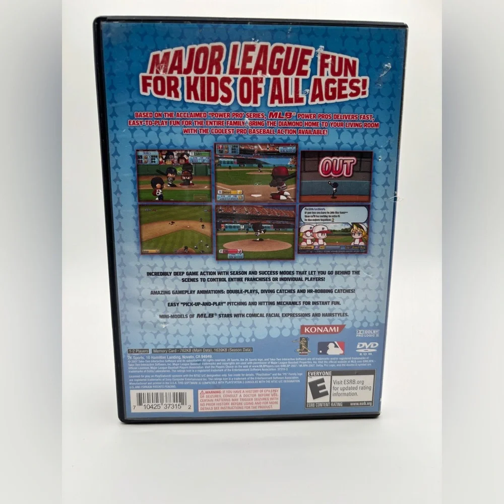 Sony MLB Power Pros for PlayStation 2 - Black and Blue